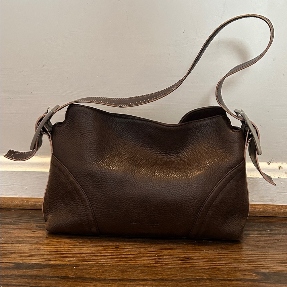 Y2K Kenneth Cole Rich Brown Leather Bag